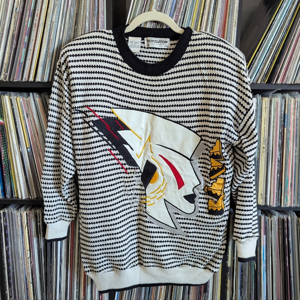 Vintage 80s avant garde abstract sweater